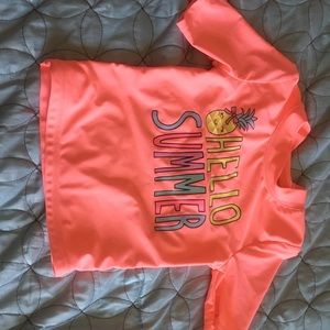 Rash guard girls top